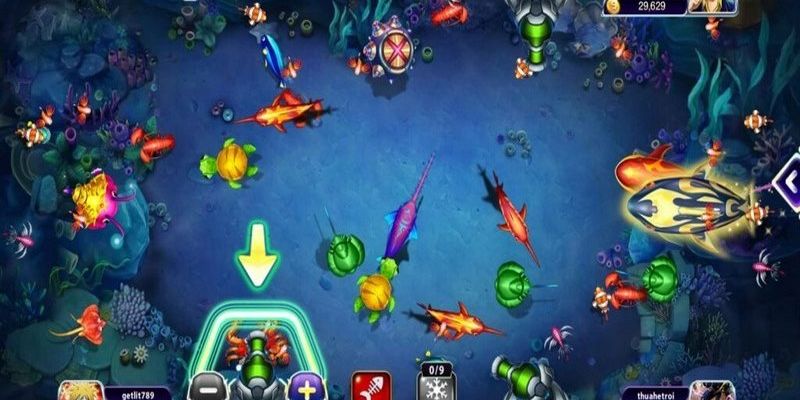 Bắn ngay khi thấy cá vừa mới bơi ra khỏi đàn