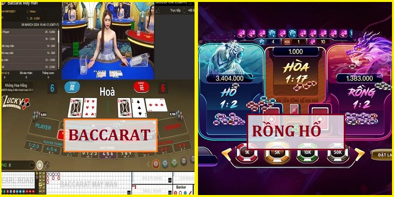 Những điểm giống nhau khi so sánh game Rồng hổ và Baccarat tại 789Club